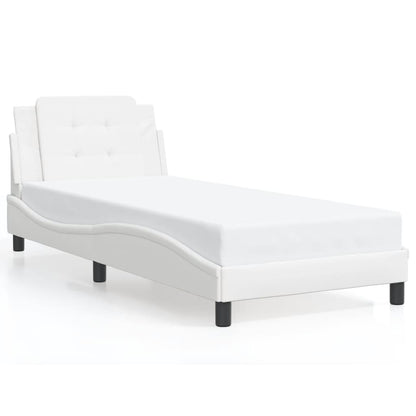 Bedframe zonder matras "Zadar" kunstleer wit 100x203 cm