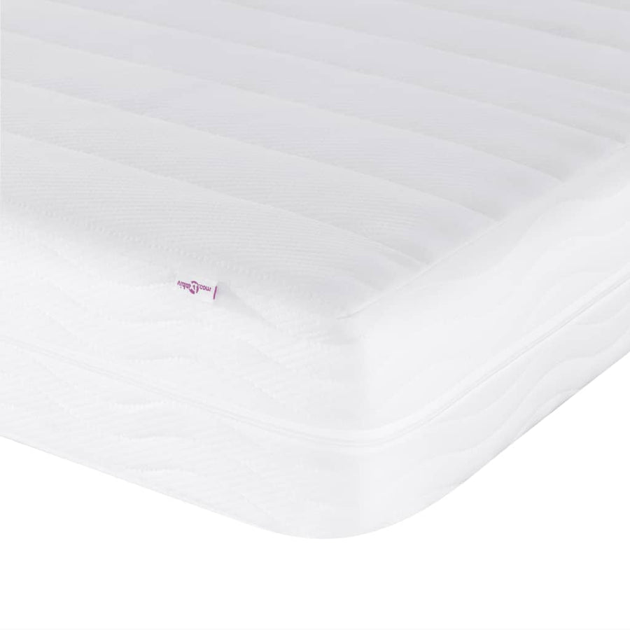 Bed met matras stof zwart 120x200 cm