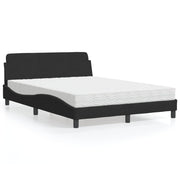 Bed met matras 140x190 cm fluweel zwart