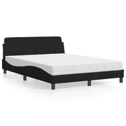 Bed met matras 140x200 cm zwart stof