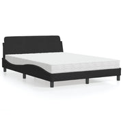 Bed met matras 140x200 cm fluweel zwart
