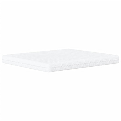 Bed met matras stof blauw 160x200 cm