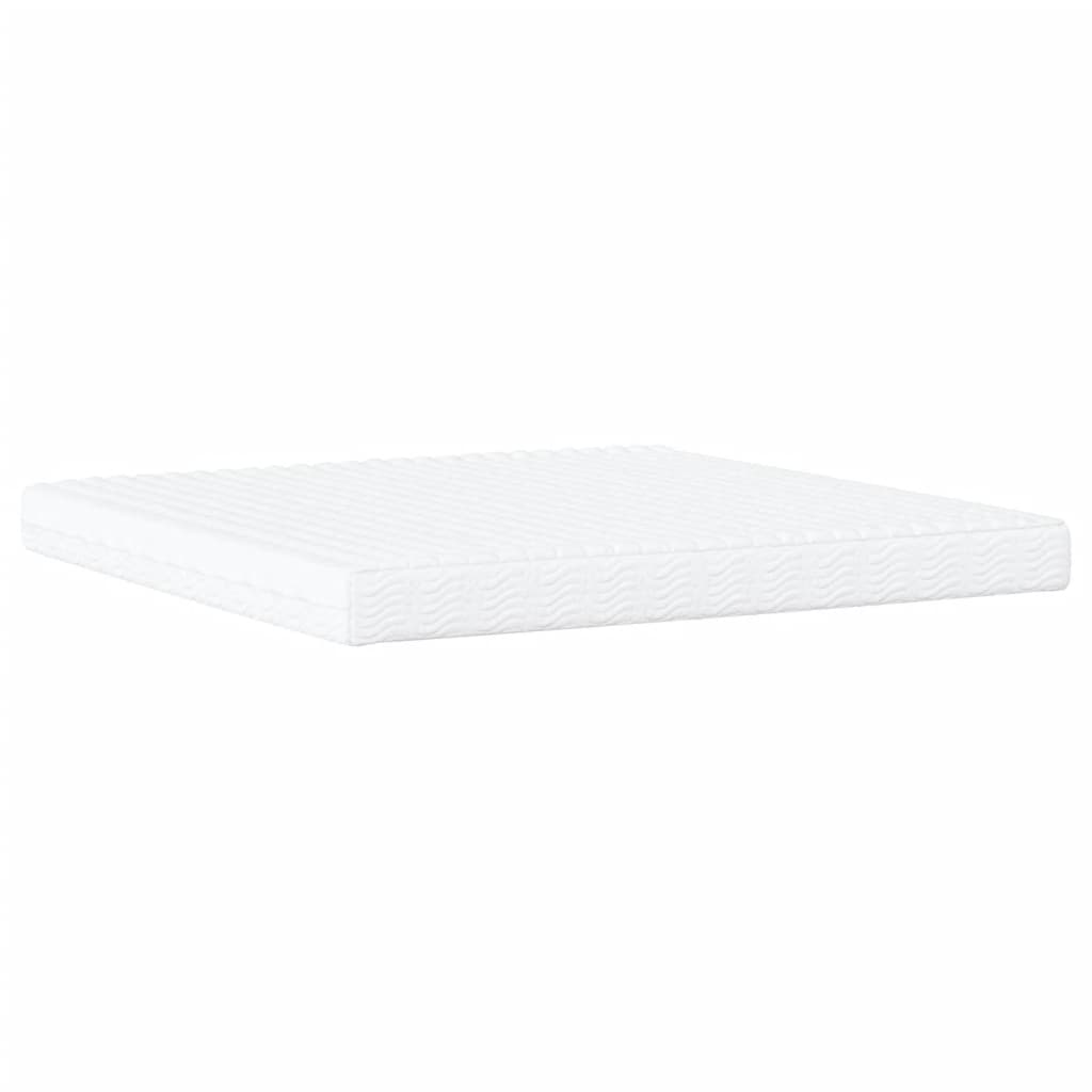 Bed Met Matras Stof 200 x 200 cm Donkerbruin