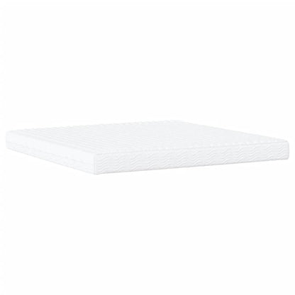 Bed Met Matras Stof 200 x 200 cm Donkerbruin