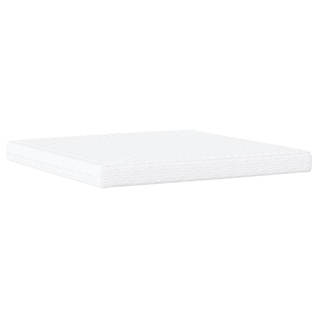 Bed Met Matras Stof 200 x 200 cm Blauw