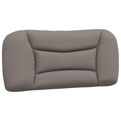 Bed Met Matras "Hvar" Stof 90 x 190 cm Taupe
