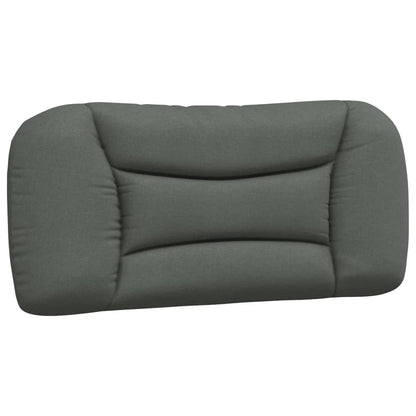 Bed met matras stof donkergrijs 90x200 cm