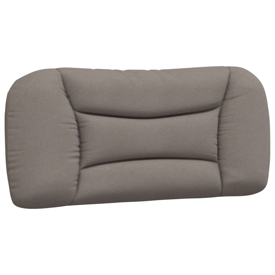 Bed met matras stof taupe 90x200 cm