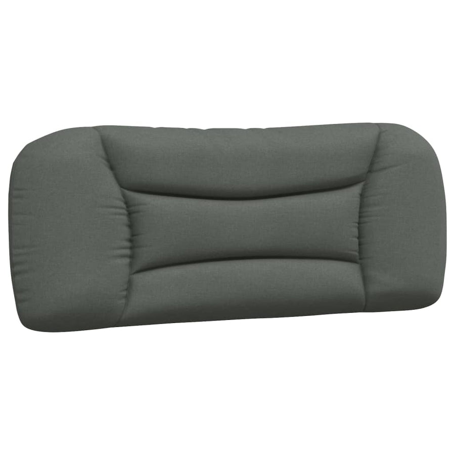 Bed met matras stof donkergrijs 100x200 cm