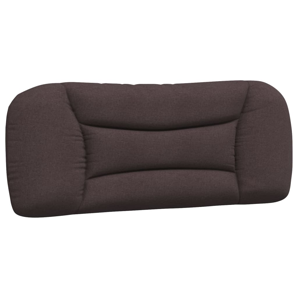 Bed met matras "Hvar" stof donkerbruin 100x200 cm