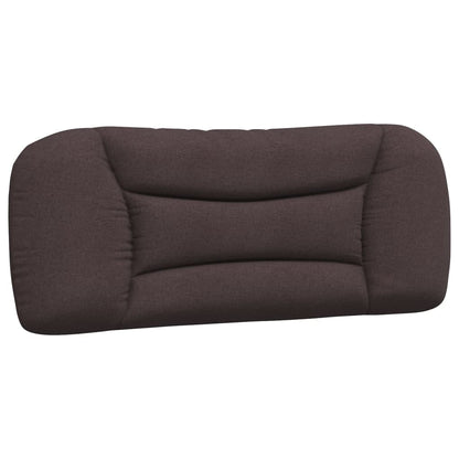 Bed met matras "Hvar" stof donkerbruin 100x200 cm