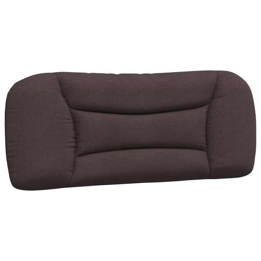 Bed met matras "Hvar" stof donkerbruin 100x200 cm