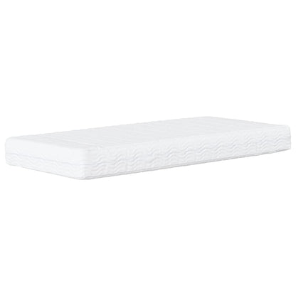 Bed met matras "Hvar" stof donkerbruin 100x200 cm