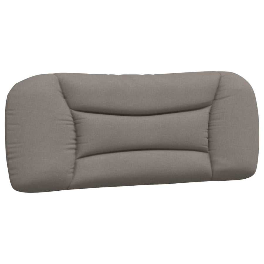 Bed met matras stof taupe 100x200 cm
