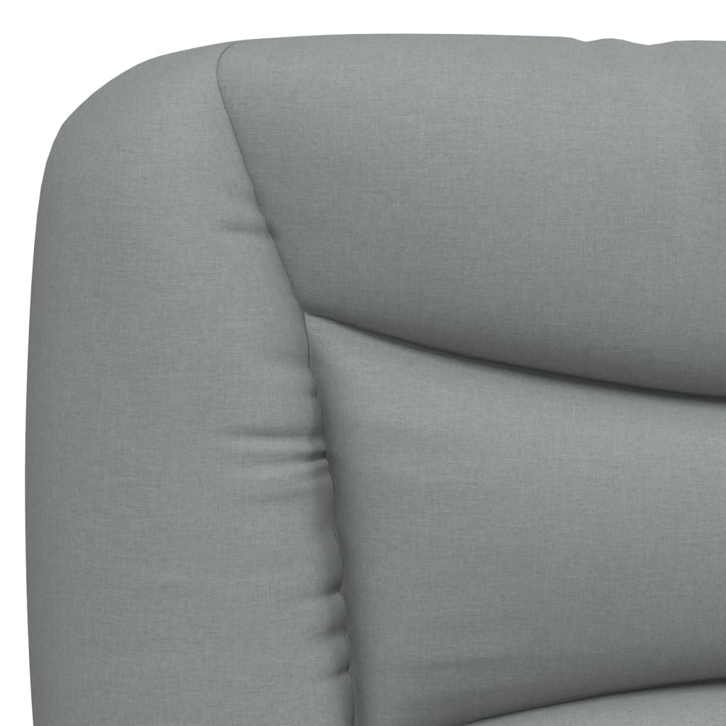 Bed met matras stof lichtgrijs 120x200 cm