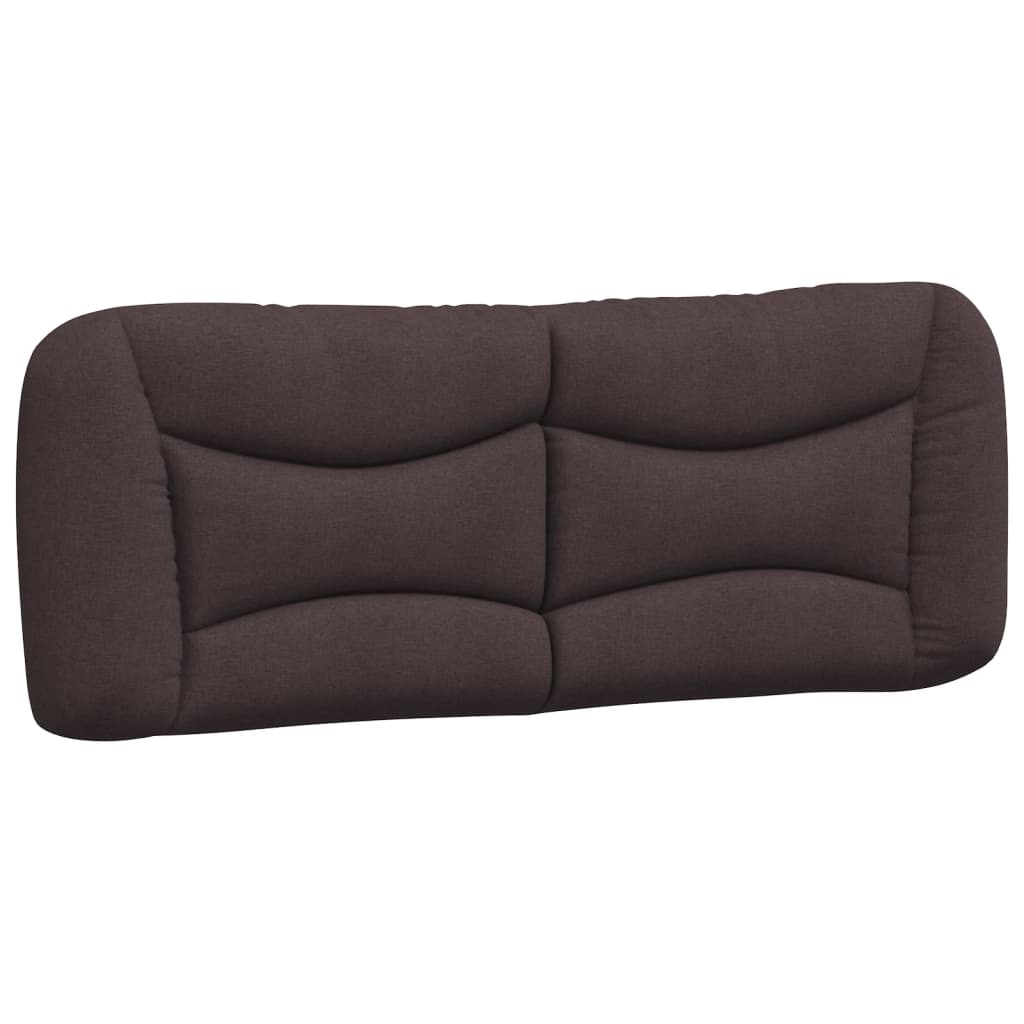 Bed met matras "Hvar" stof donkerbruin 120x200 cm