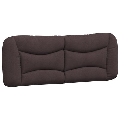 Bed met matras "Hvar" stof donkerbruin 120x200 cm