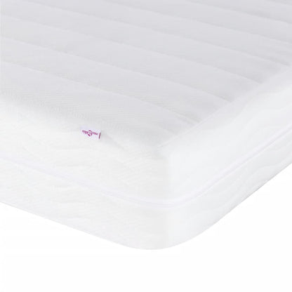 Bed met matras "Hvar" stof blauw 120x200 cm