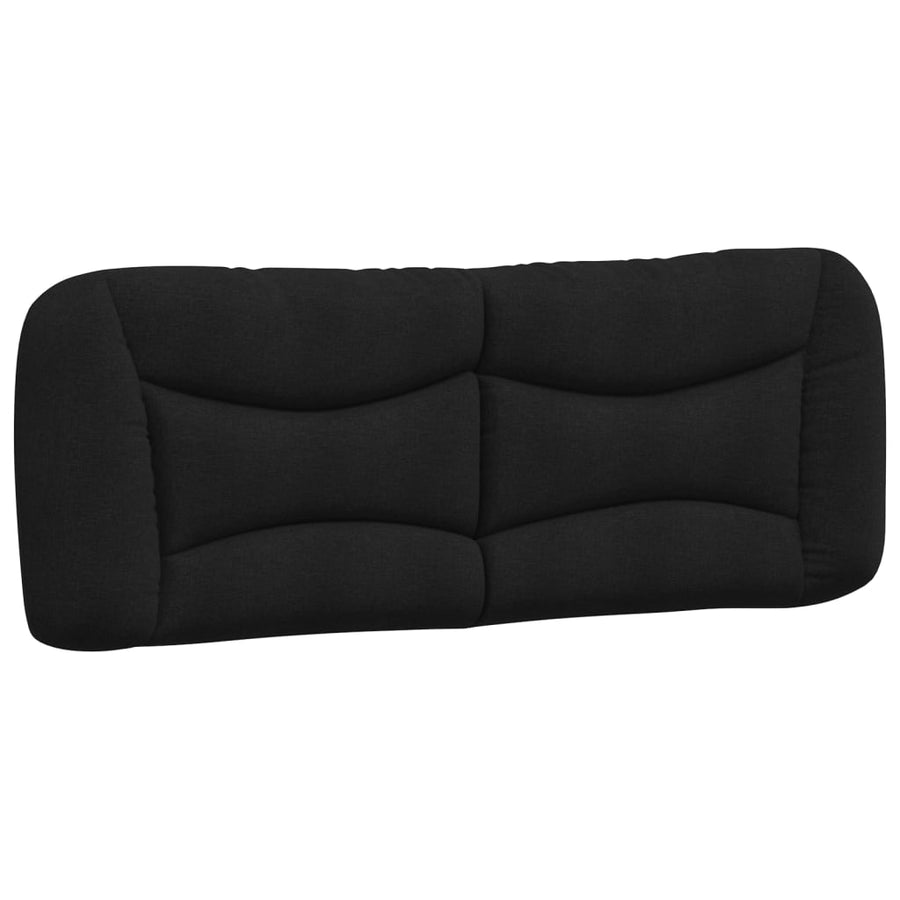 Bed met matras stof zwart 140x190 cm