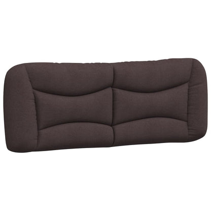Bed met matras stof donkerbruin 140x190 cm