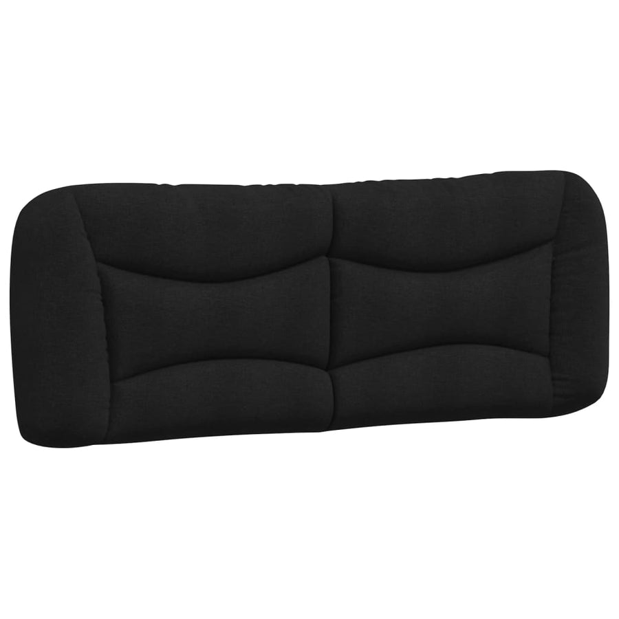 Bed met matras stof zwart 140x200 cm