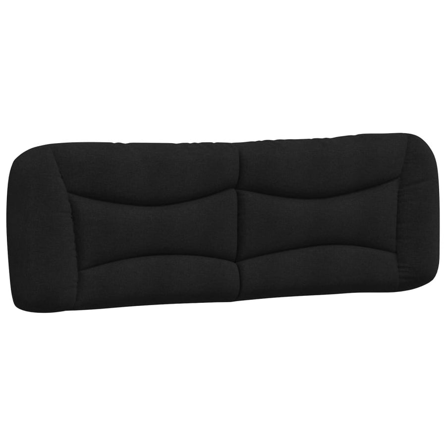 Bed met matras stof zwart 160x200 cm