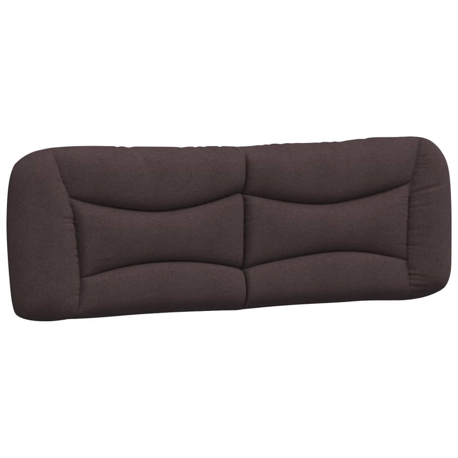 Bed met matras "Hvar" stof donkerbruin 160x200 cm