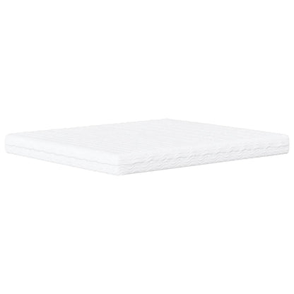 Bed met matras "Hvar" stof donkerbruin 160x200 cm