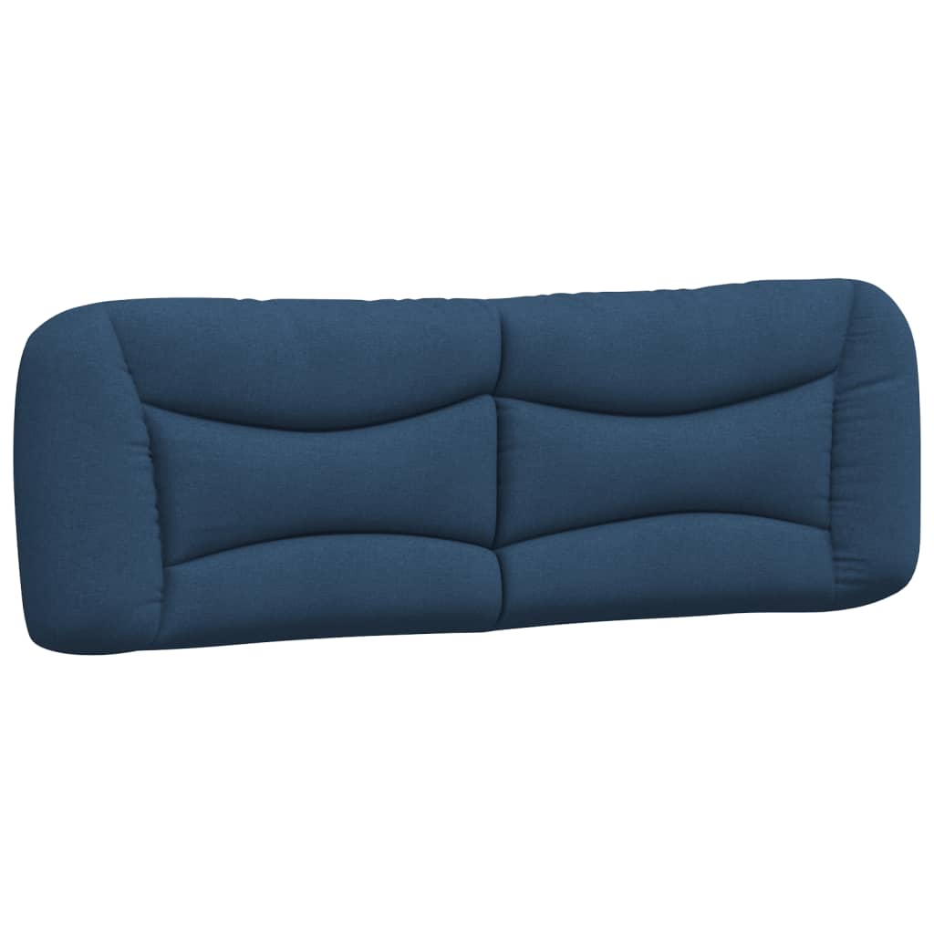 Bed met matras stof blauw 160x200 cm