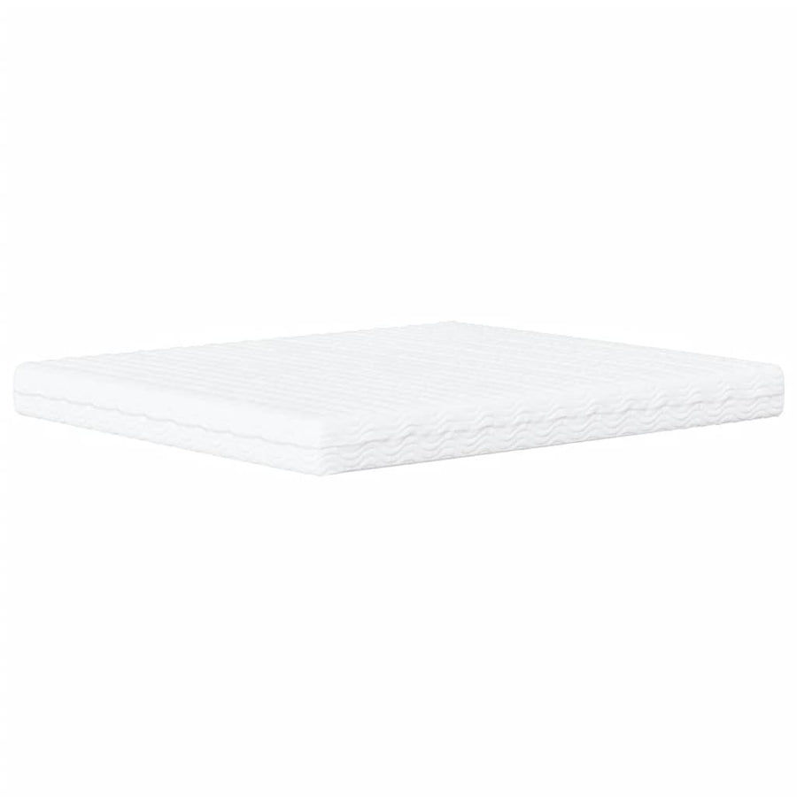 Bed met matras stof blauw 160x200 cm