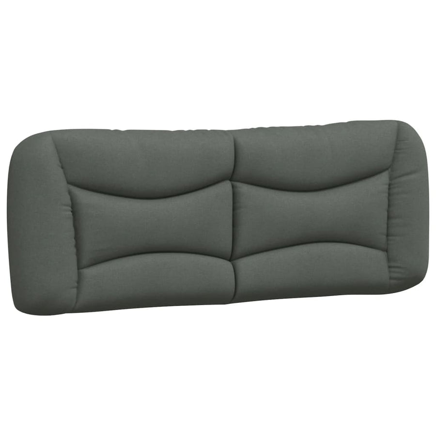 Bed met matras stof donkergrijs 180x200 cm