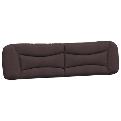 Bed met matras stof donkerbruin 200x200 cm