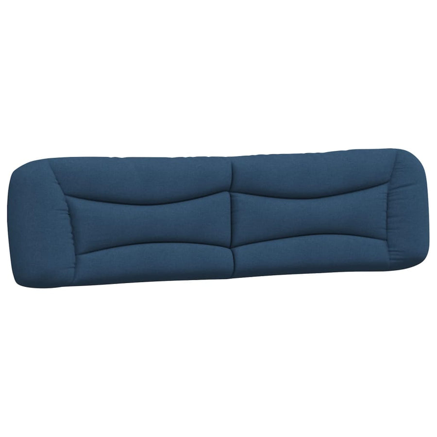 Bed Met Matras Stof 200 x 200 cm Blauw