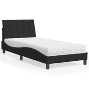 Bed met matras 80x200 cm zwart fluweel