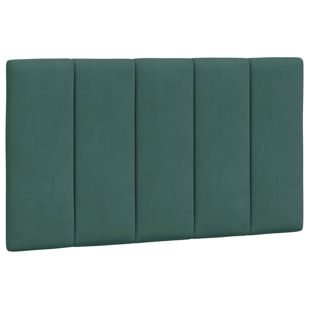 Bed Met Matras Fluweel 80 x 200 cm Donkergroen