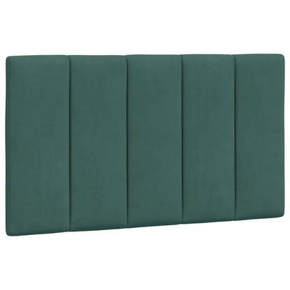 Bed Met Matras Fluweel 80 x 200 cm Donkergroen