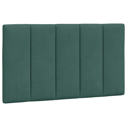 Bed met matras fluweel donkergroen 90x190 cm