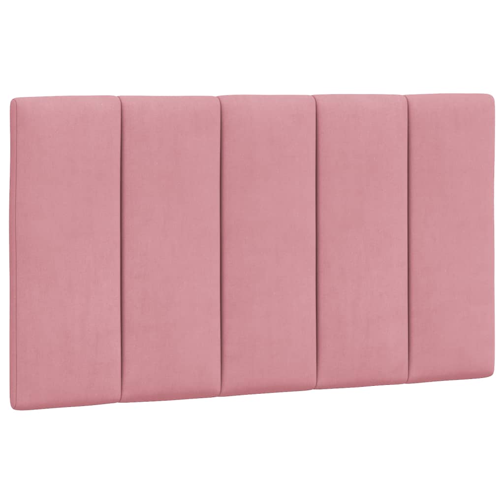 Bed Met Matras Fluweel 90 x 190 cm Roze