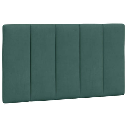 Bed met matras fluweel donkergroen 90x200 cm
