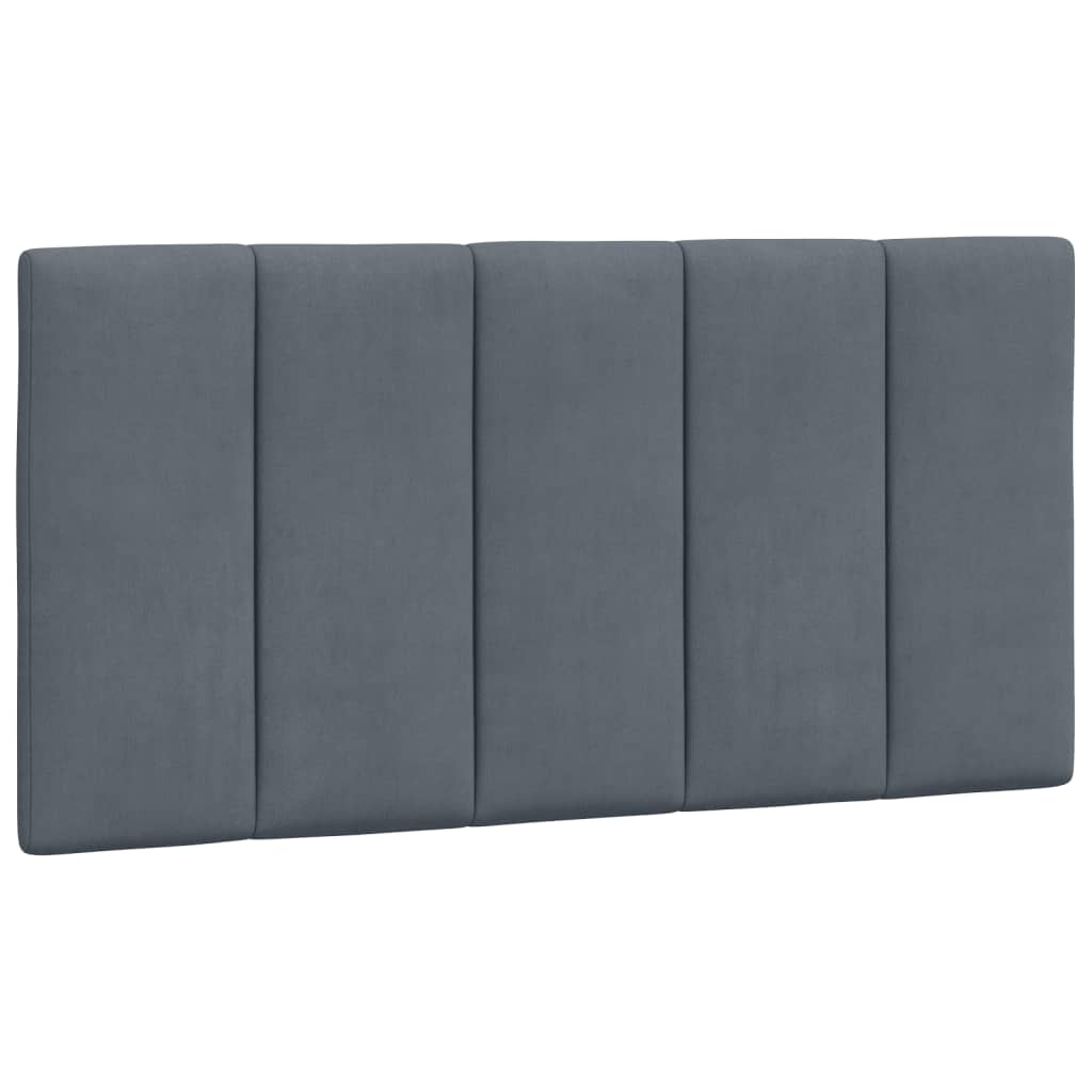 Bed met matras fluweel donkergrijs 100x200 cm