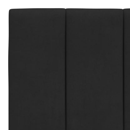 Bed met matras fluweel zwart 100x200 cm