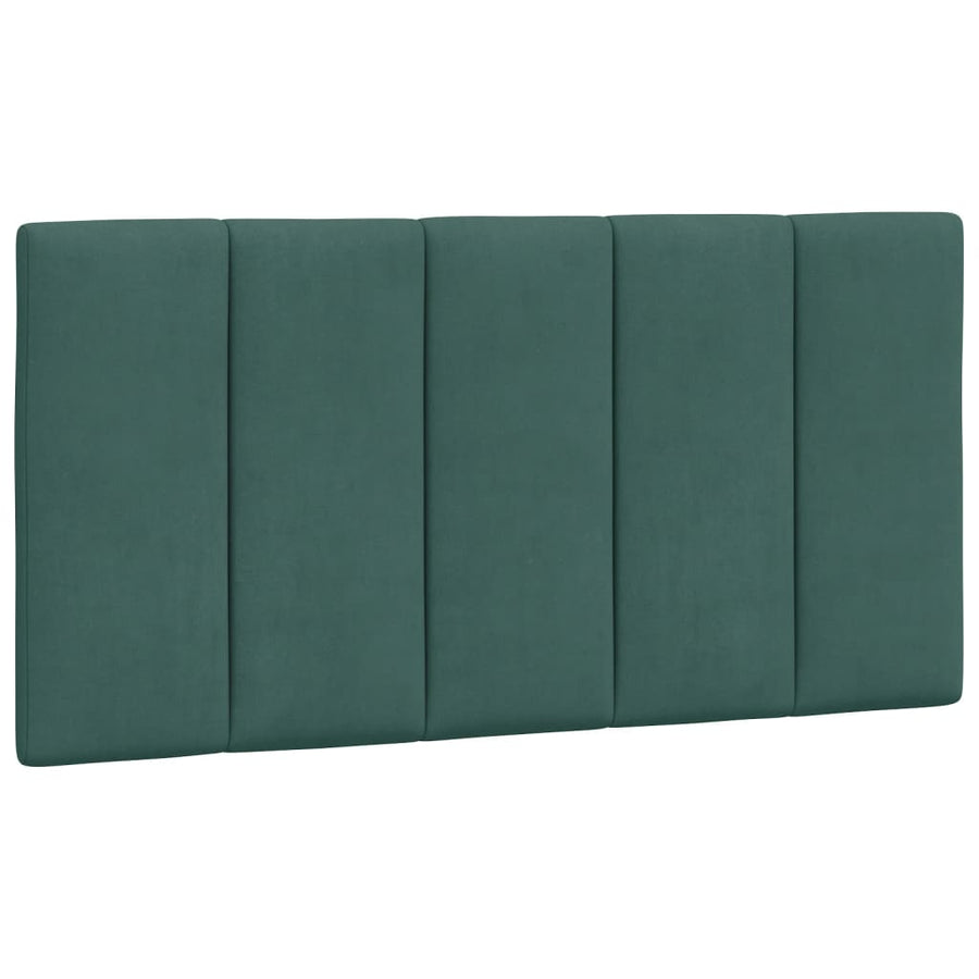 Bed met matras fluweel donkergroen 100x200 cm