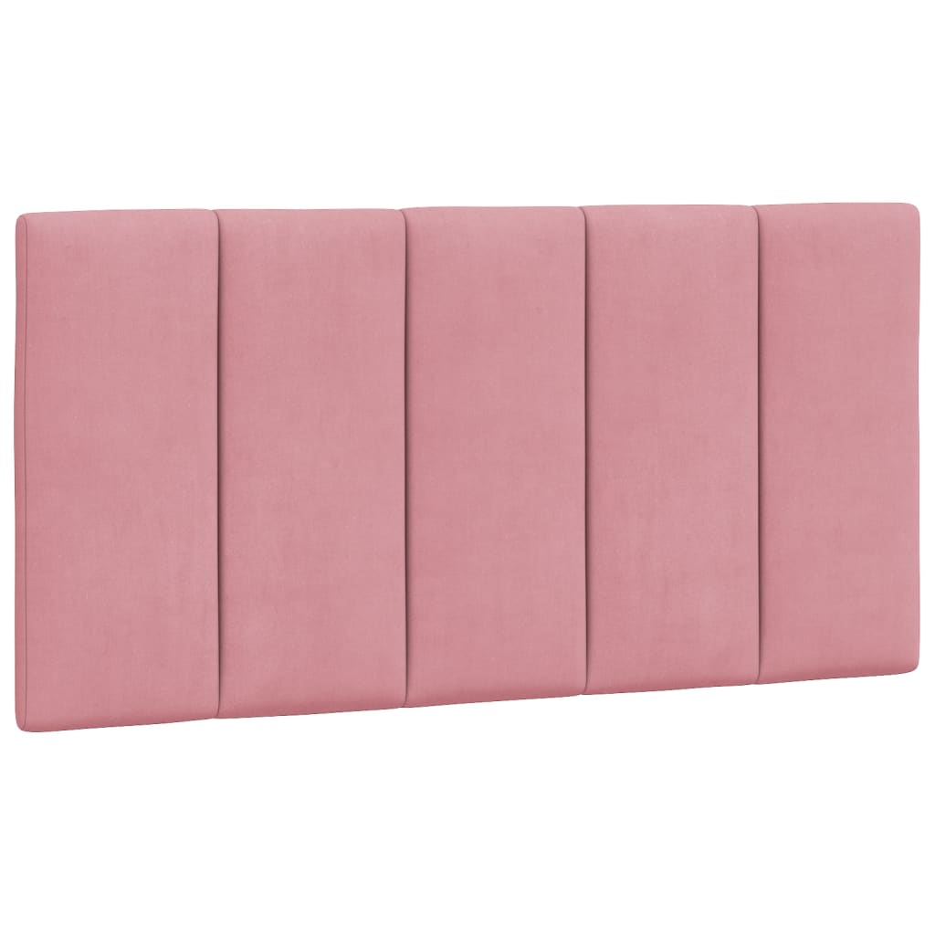 Bed met matras fluweel roze 100x200 cm