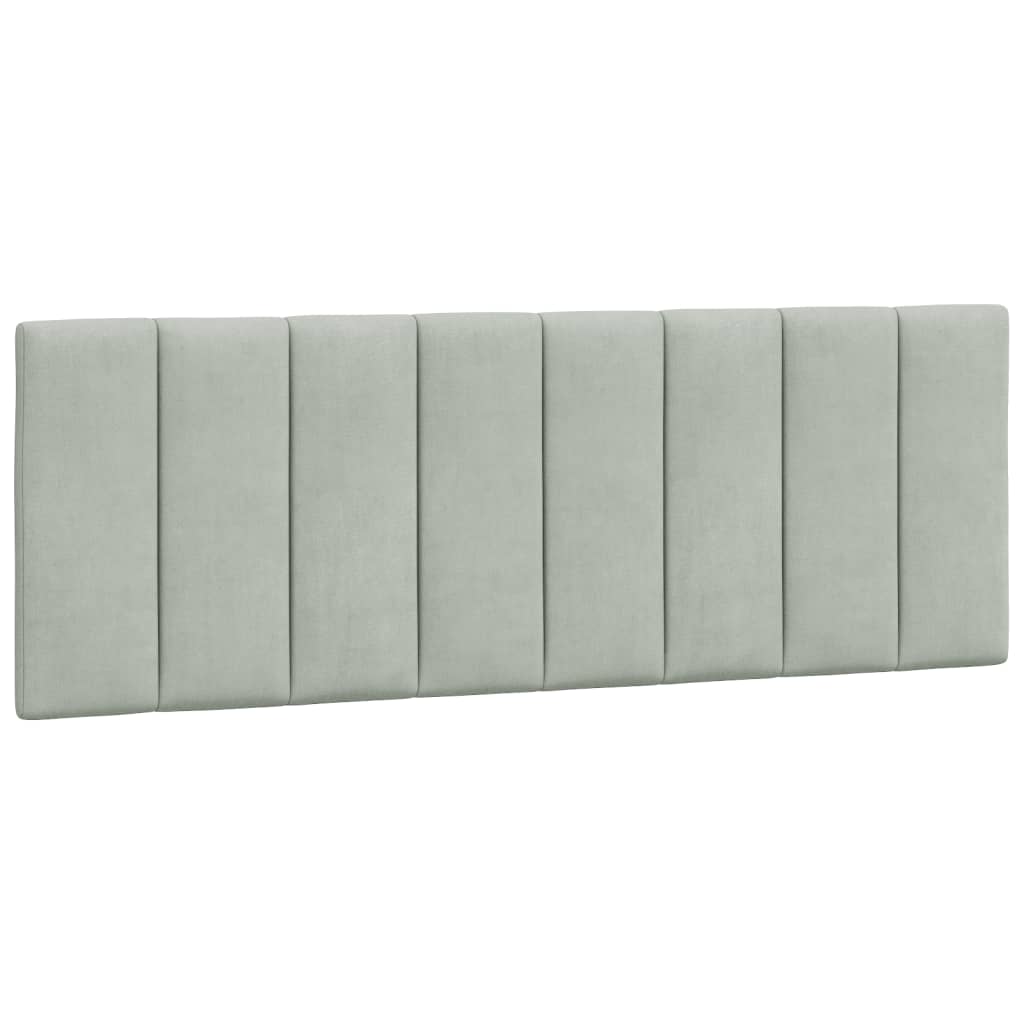 Bed met matras fluweel lichtgrijs 120x200 cm