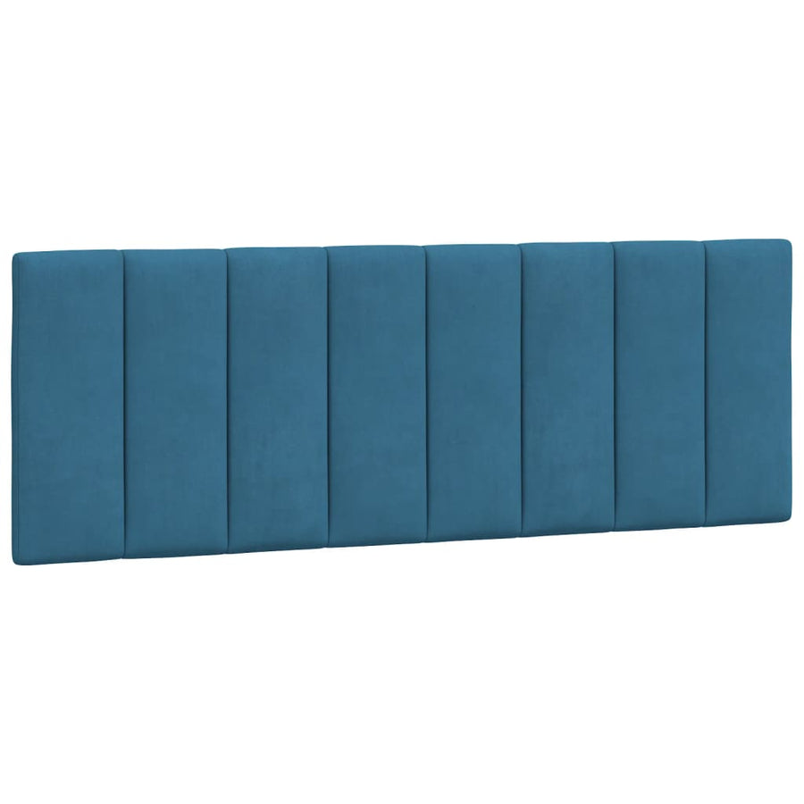 Bed met matras fluweel blauw 120x200 cm