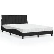 Bed met matras 140x190 cm fluweel zwart