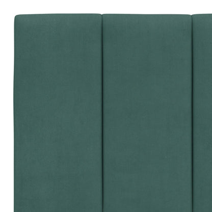 Bed Met Matras Fluweel 160 x 200 cm Donkergroen