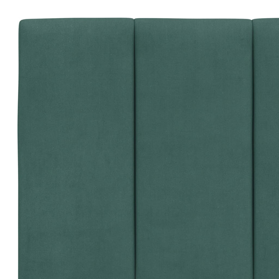 Bed Met Matras Fluweel 160 x 200 cm Donkergroen