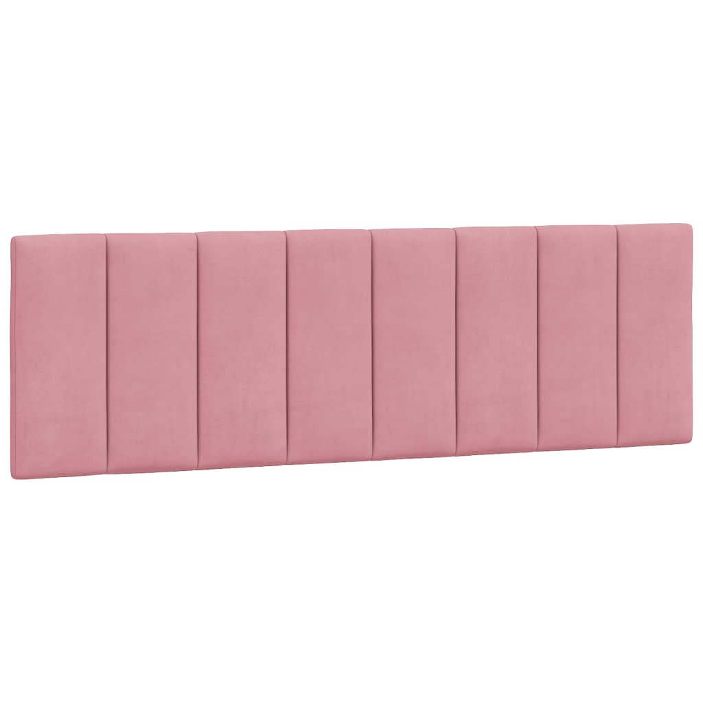 Bed Met Matras Fluweel 160 x 200 cm Roze