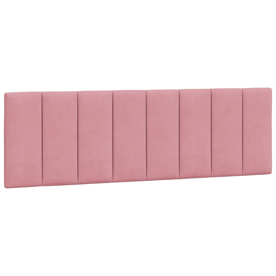 Bed Met Matras Fluweel 160 x 200 cm Roze